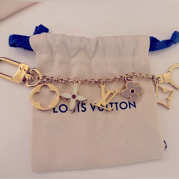 Louis Vuitton Fleur de Monogram Bag Charm Chain - Picture 1 of 3
